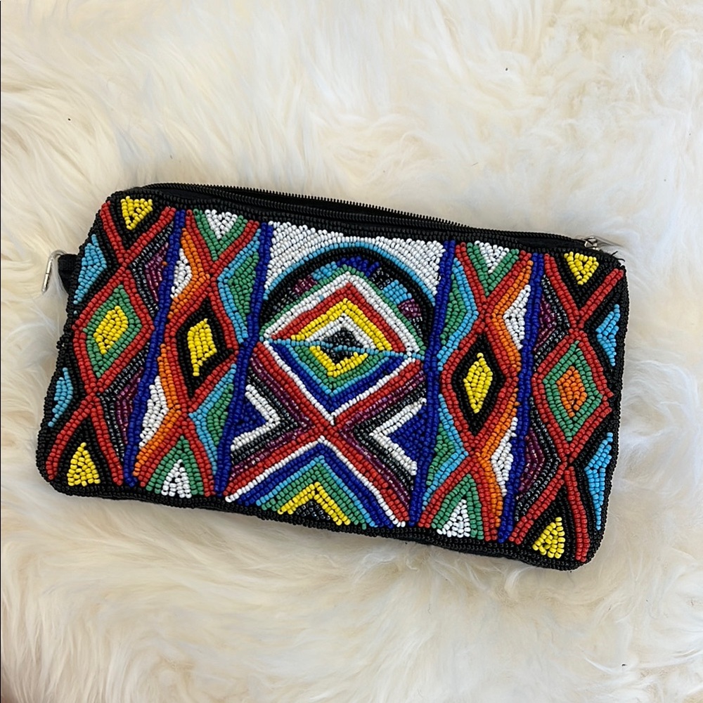 Colorful Beaded Clutch